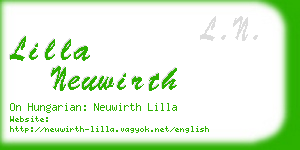 lilla neuwirth business card